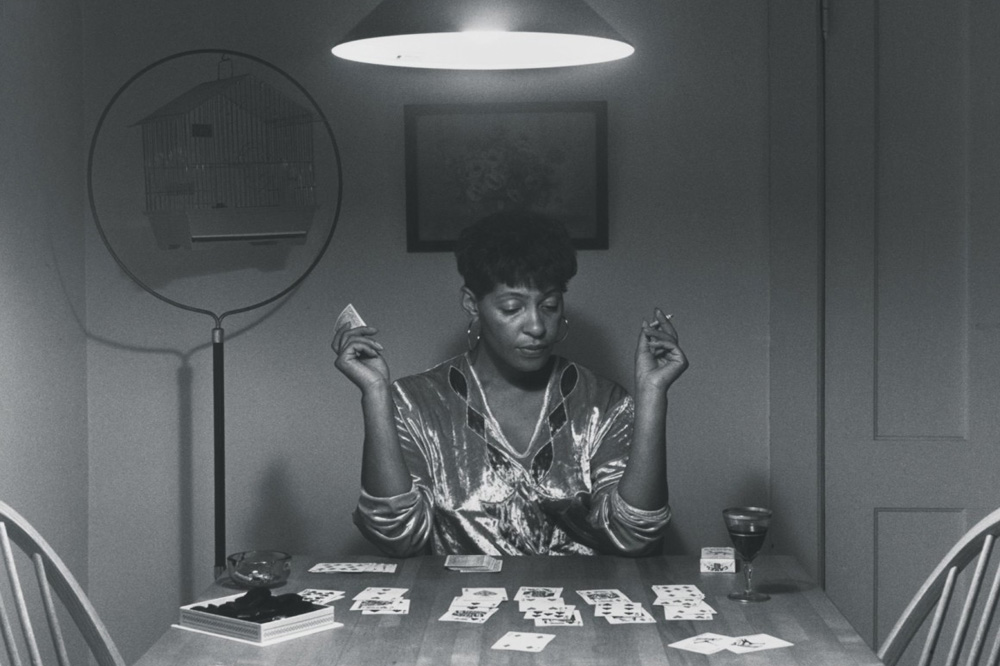 “Untitled (Woman Playing Solitaire)” (detail), 1990, by Carrie Mae Weems. Courtesy Art Institute of Chicago.