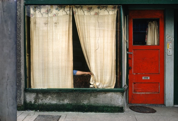 Fred Herzog, 'Curtains,' 1972, Archival pigment print, 20" x 29 1/2".