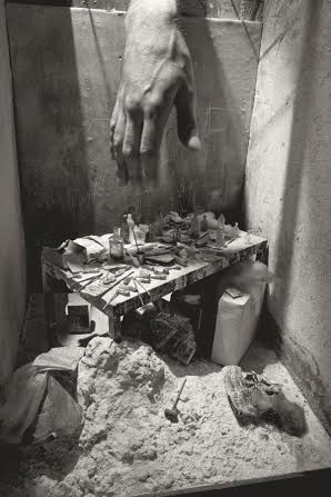 Charles Matton 'Alberto Giacometti's Studio Box with Charles Matton's Hand,' 1986 Estate Charles Matton.