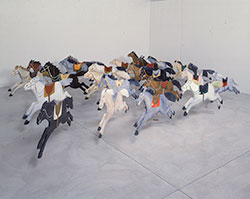 Gathie Falk, 'Herd I', 1974-75, wood, Collection of the Vancouver Art Gallery.