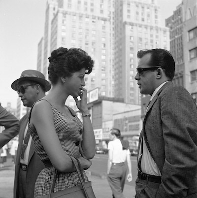 Image Credit: New York (Man and Woman Talking), 1959 © Vivian Maier, Collection of Stephen Bulger Gallery