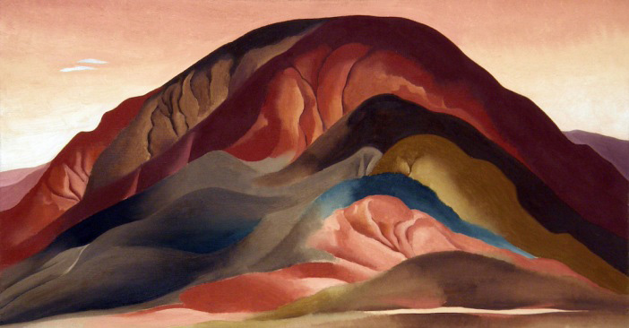 Georgia O'Keeffe, "Rust Red Hills," 1930. © Georgia O'Keeffe Museum. Courtesy Brauer Museum of Art, Valparaiso University.
