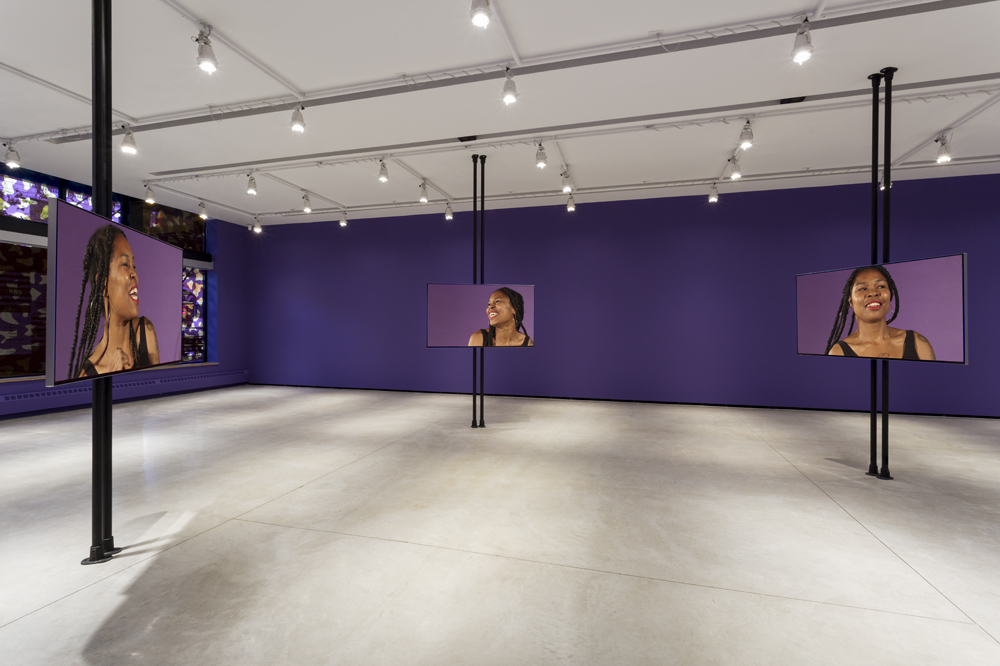 Martine Syms, "Borrowed Lady," installation view, Audain Gallery, 2016. Photo: Blaine Campbell.