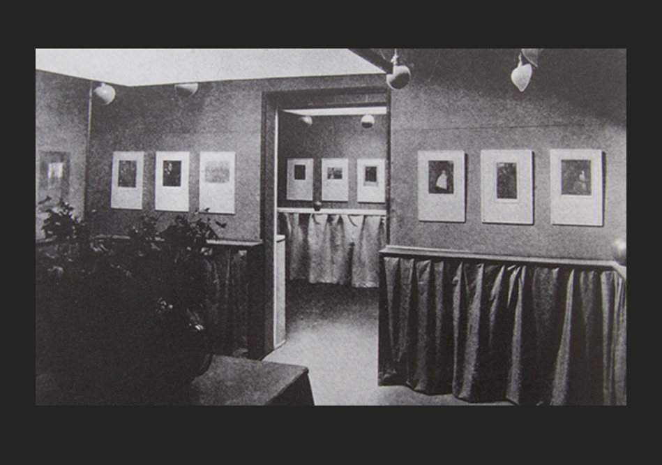 Alfred Stieglitz, installation view of the Gertrude Käsebier and Clarence H. White exhibition at Gallery 291, New York City, 1906. 