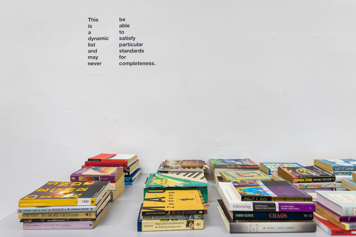 Installation-view-of-Heman-Chongs-The-Library-of-Unread-Books-2016-ongoing-as-part-of-Singapore-Biennale-2022-named-Natasha.-Image-courtesy-of-Singapore-Art-Museum.-1