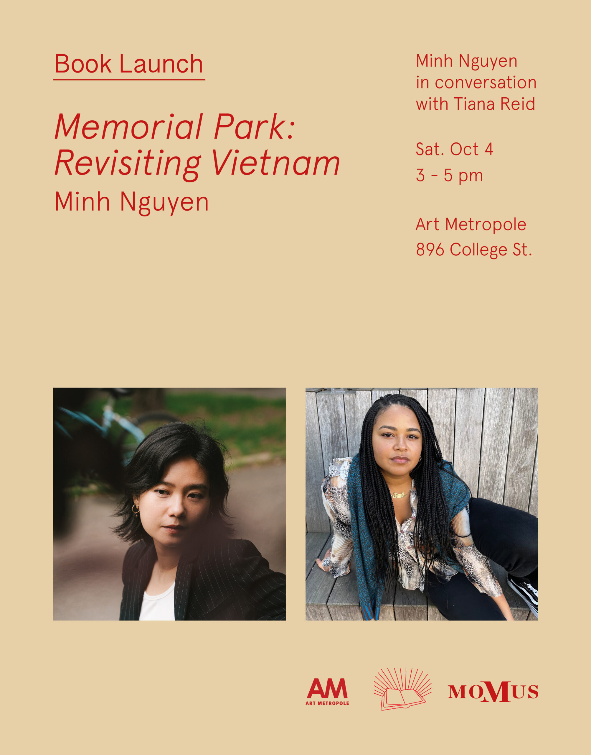 “Memorial Park” Book Launch: Minh Nguyen in Conversation with Tiana Reid