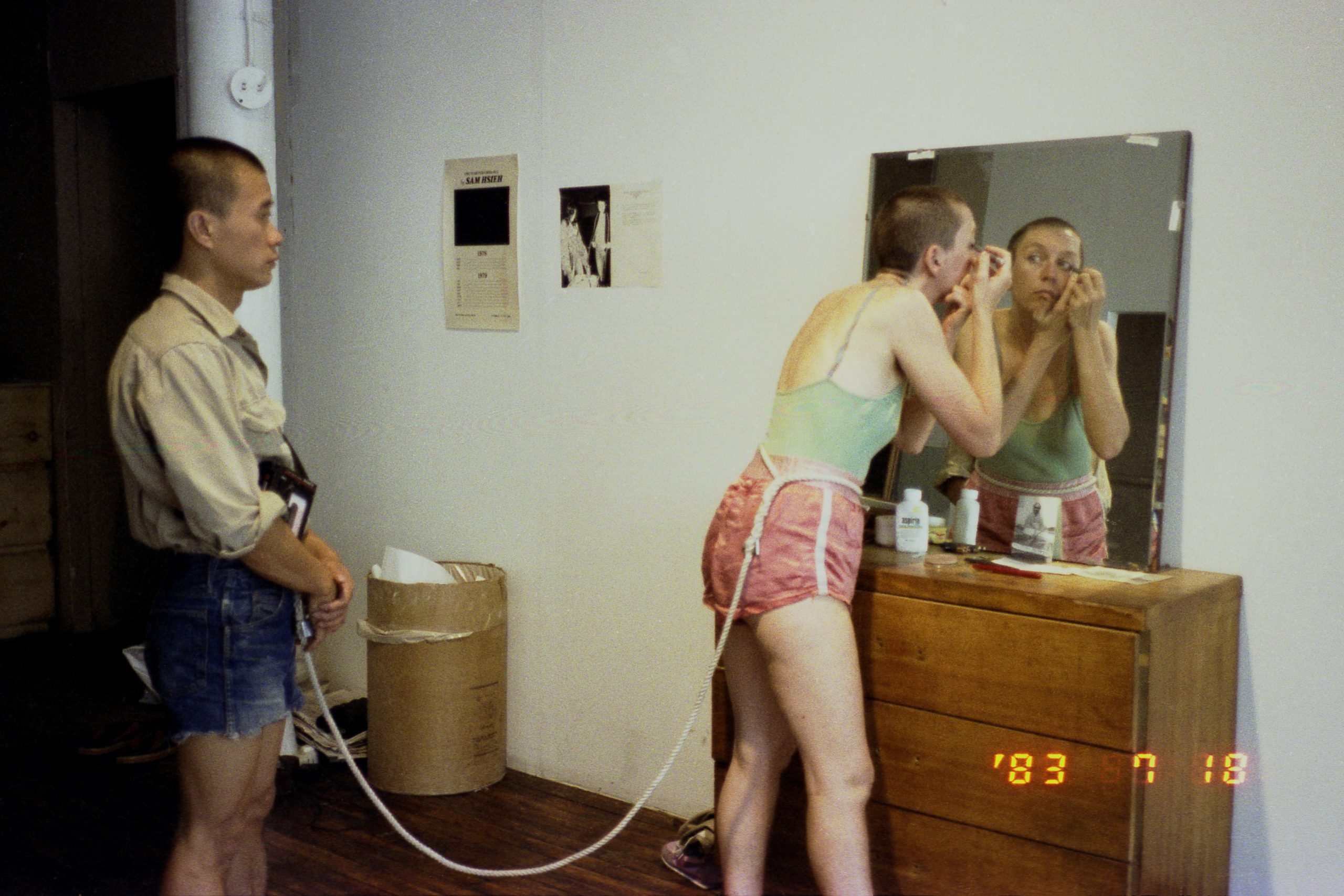 DAY-15-7_18_1983-_ArtLife-One-Year-Performance-1983-1984.-Photo-Tehching-Hsieh-and-Linda-Montano.-&copy;-Tehching-Hsieh-Linda-Montano-5-scaled