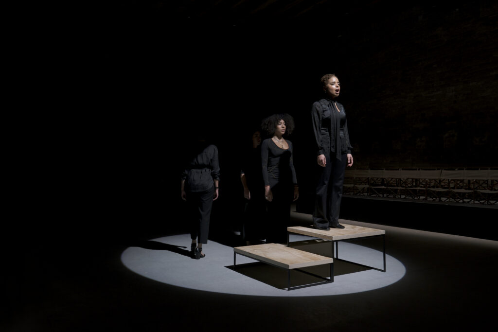 Gabrielle-Goliath_Elegy-for-two-ancestors_2024_performance_La-Biennale-di-Venezia_Sale-dArmi_Venice_photo-by-J-Macdonald_2-1024x683