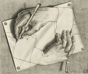 Escher_Drawing Hands 1948