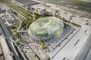 Jewel at Changi Airport_Aerial view_image courtesy of Jewel Changi Airport Development_CP